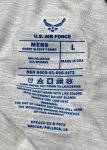 画像5: 米軍実物 US AIR FORCE　トレーニングTシャツ　LARGE (5)