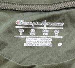 画像2: 米軍放出品　チャンピオン タクティカルTシャツ　SMALL (2)