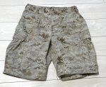 画像1: 米軍実物 USMC デザートマーパットハーフパンツ　MEDIUM (1)