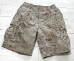 画像1: 米軍実物 USMC デザートマーパットハーフパンツ　MEDIUM (1)