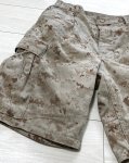 画像2: 米軍実物 USMC デザートマーパットハーフパンツ　MEDIUM (2)