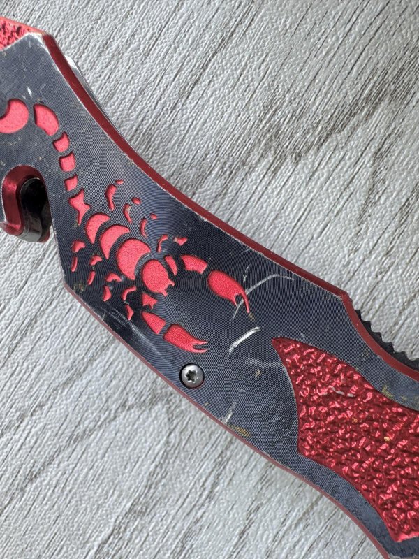 画像10: 米軍放出品 TAC-FORCE レッド スコーピオン タクティカル ホールディング ナイフ (10)