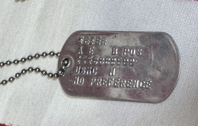 画像2: 海兵隊実物 US MARINE ドッグタグ 02 (2)