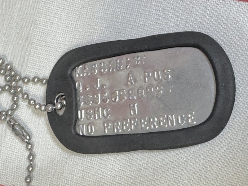 画像2: 海兵隊実物 US MARINE ドッグタグ 01 (2)