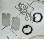 画像2: 米軍放出品 DASCO I.D. TAG CHAIN COVER SET (2)