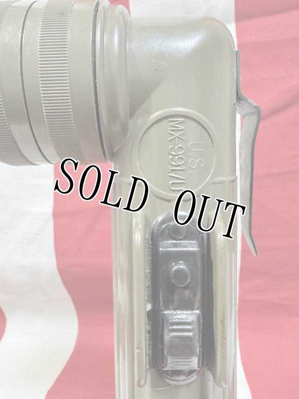 画像7: 米軍実物 FULTON MX-991/U L型 LED フラッシュライト OD  (7)