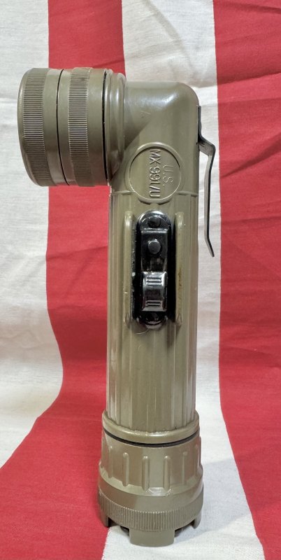 画像1: 米軍実物 FULTON MX-991/U L型 LED フラッシュライト OD  (1)