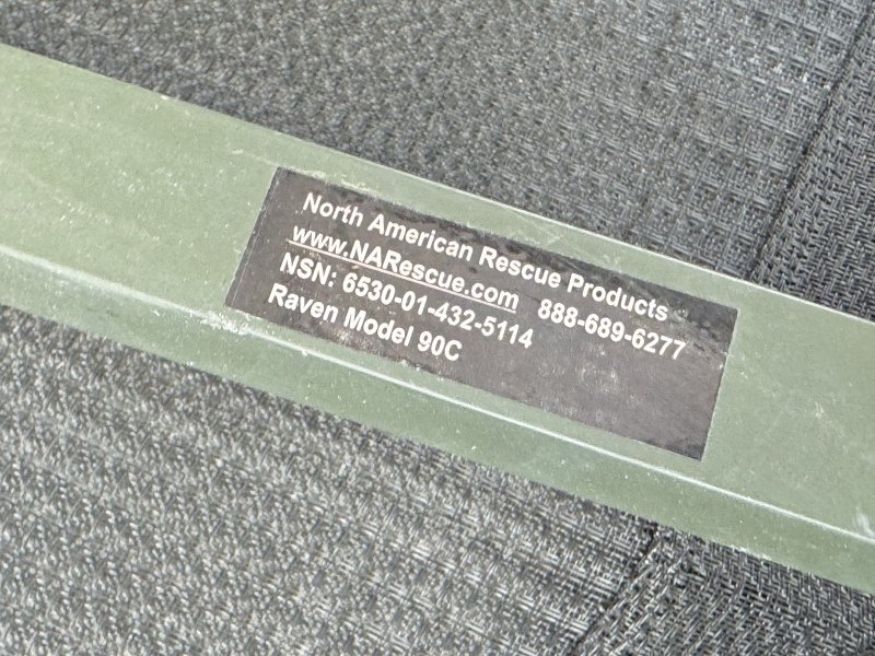 画像11: 米軍実物 NAR North American Rescue Raven 90C 折りたたみ 担架 (11)