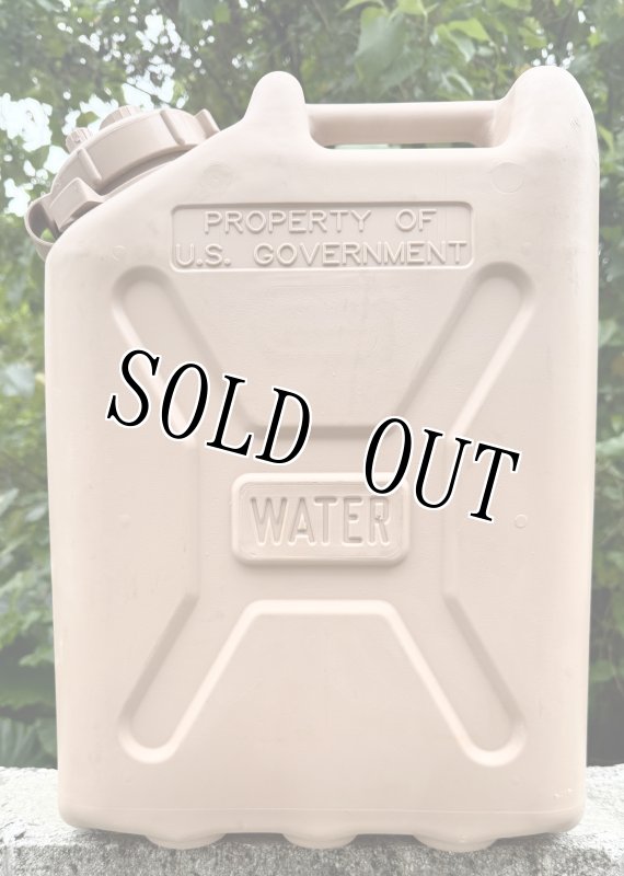 画像1: 米軍実物 WATER タンク　デザート (プラスチック) (1)