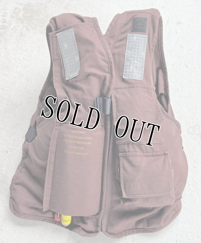 画像22: 米軍実物 LIFE RESERVER VEST　ブラウン　M (22)