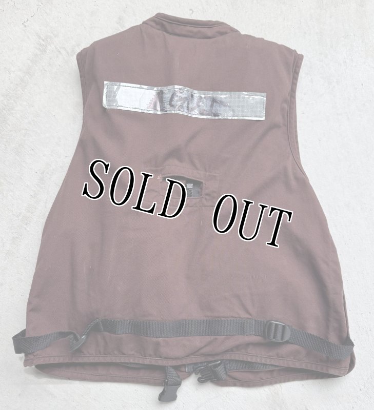 画像9: 米軍実物 LIFE RESERVER VEST　ブラウン　M (9)