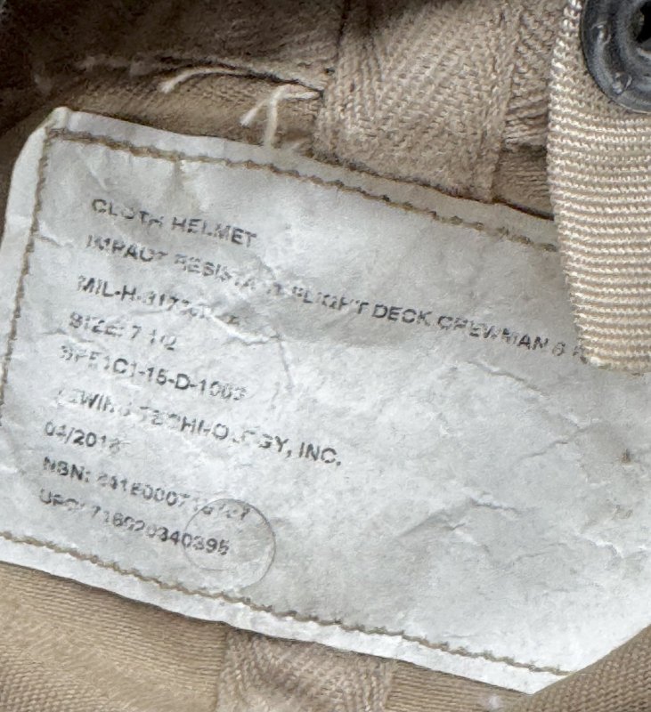 画像13: 米軍実物 HELMETS FLIGHT DECK CREWMAN (13)