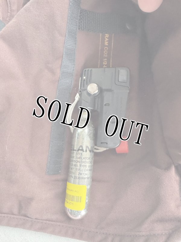 画像20: 米軍実物 LIFE RESERVER VEST　ブラウン　M (20)