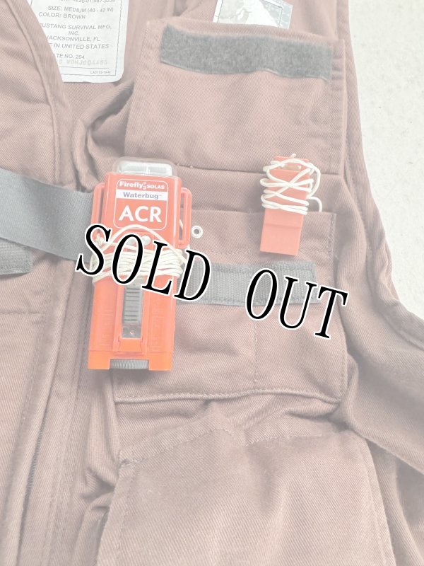 画像19: 米軍実物 LIFE RESERVER VEST　ブラウン　M (19)