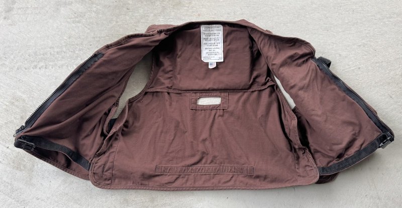 画像12: 米軍実物 LIFE RESERVER VEST　ブラウン　M (12)