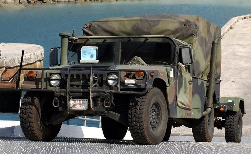 画像1: 米軍実物 ハンヴィー ハマー サイド ミラー　セット (1)