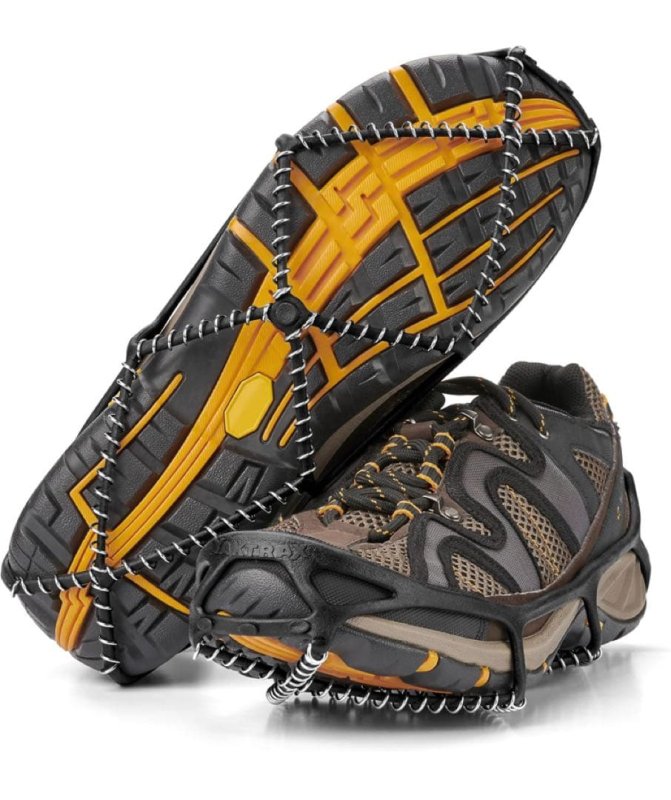 画像1: 米軍実物 Yaktrax Walk アイス＆スノーグリップ   ウォーキングシューズ LARGE (1)