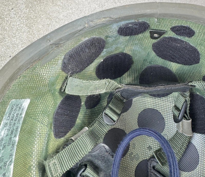 画像25: 海兵隊実物 USMC LWH GENTEX  ライトウェイト ヘルメット　L-3 (25)