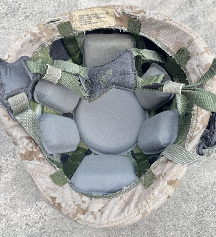 画像20: 海兵隊実物 USMC LWH GENTEX  ライトウェイト ヘルメット　L-3 (20)