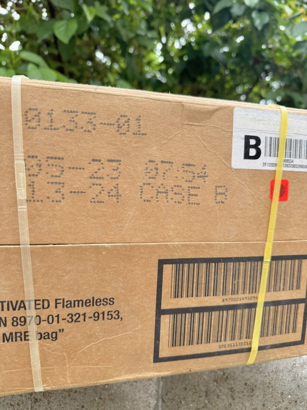 画像6: 米軍実物 ワーニック社 MREレーション/戦闘食 MENU-B 12個セット 2023年5月検品 (6)