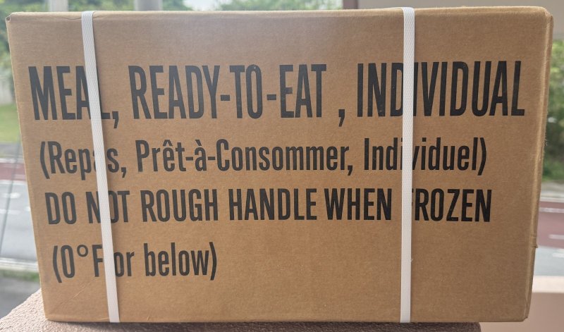 画像1: 米軍実物 2025年10月検【アメリカル】MREレーション非常食/戦闘食 MENU-A (1)