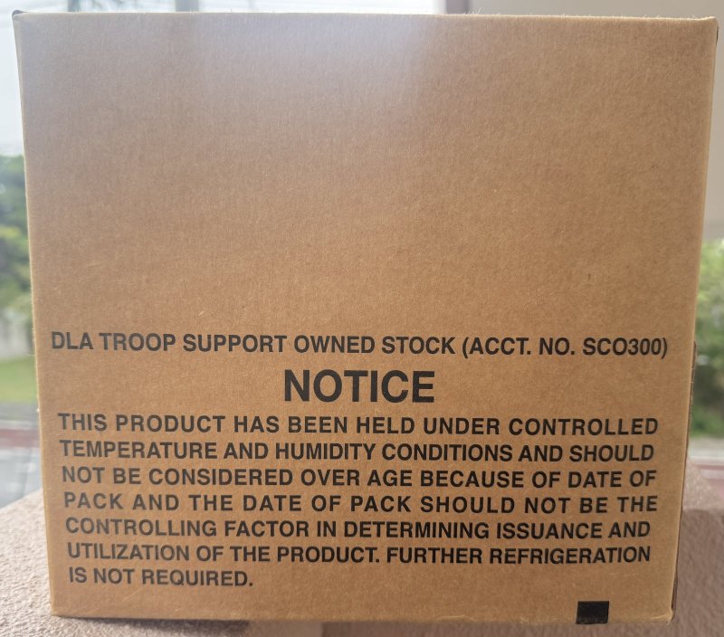 画像2: 米軍実物 2025年10月検【アメリカル】MREレーション非常食/戦闘食 MENU-A (2)