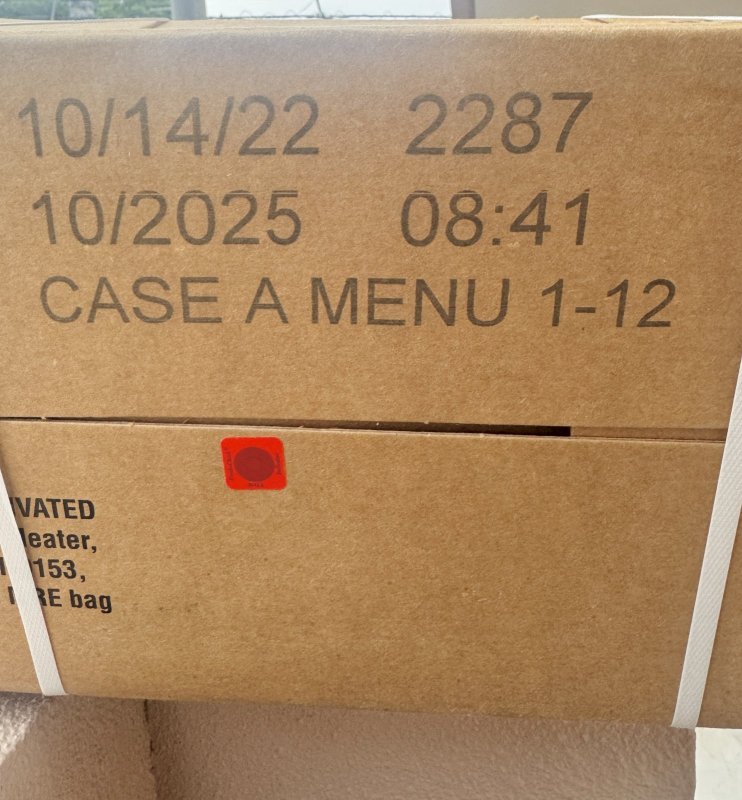 画像6: 米軍実物 2025年10月検【アメリカル】MREレーション非常食/戦闘食 MENU-A (6)