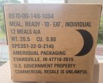 画像4: 米軍実物 2025年10月検【アメリカル】MREレーション非常食/戦闘食 MENU-A (4)