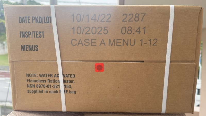 画像5: 米軍実物 2025年10月検【アメリカル】MREレーション非常食/戦闘食 MENU-A (5)