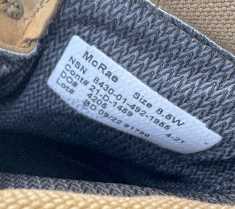 画像10: 米軍実物 McRae FootWear  USMC　ゴアテックス マーパットブーツ 8.5W (10)