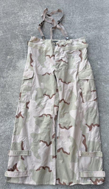 画像2: 米軍実物 科学防護服 デザート3C　 ケミカル パンツ　L-L (2)