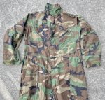 画像2: 米軍実物 迷彩　ウッドランド　メカニックカバーオール　XL (2)