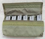 画像1: 米軍実物 9mm ベレッタ 6本 マガジン EAGLE ポーチセット  (1)