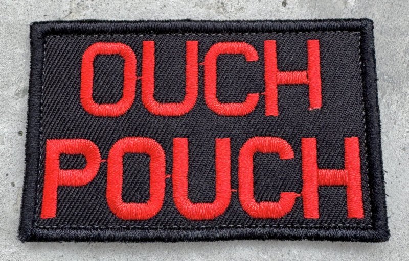 画像1: 米軍放出品  Ouch ポーチ ワッペン メディカル EMT  パッベルクロ付き (1)