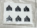 画像1: 米軍実物 サージャント Sergeant (Sgt) 襟章　3ペア (1)