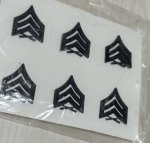 画像2: 米軍実物 サージャント Sergeant (Sgt) 襟章　3ペア (2)