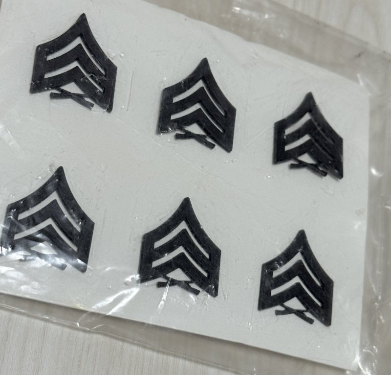 画像2: 米軍実物 サージャント Sergeant (Sgt) 襟章　3ペア (2)