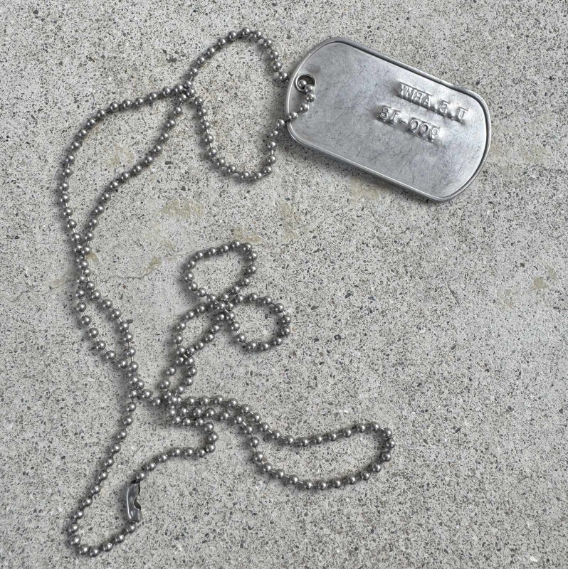 画像1: 海兵隊実物 US MARINE ドッグタグ　 (1)