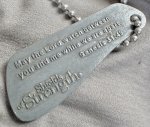 画像5: 米軍放出品 Genesis 31:49 Split Shield Antique Finish ドッグタグ (5)