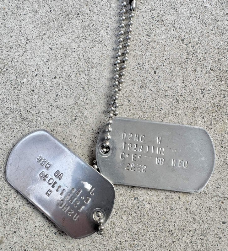 画像2: 海兵隊実物 US MARINE ドッグタグ　 (2)