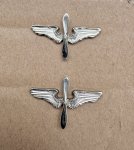 画像1: 米軍実物 ヴィンテージ 第二次世界大戦 米陸軍航空隊 スターリングプロペラ ウィングピンバッジ ミリタリー (1)
