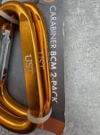画像3: 米軍放出品 UST 8cm カラビナ サバイバル ハイキング アウトドア キャンプ  2パック (3)