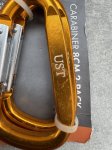 画像2: 米軍放出品 UST 8cm カラビナ サバイバル ハイキング アウトドア キャンプ  2パック (2)