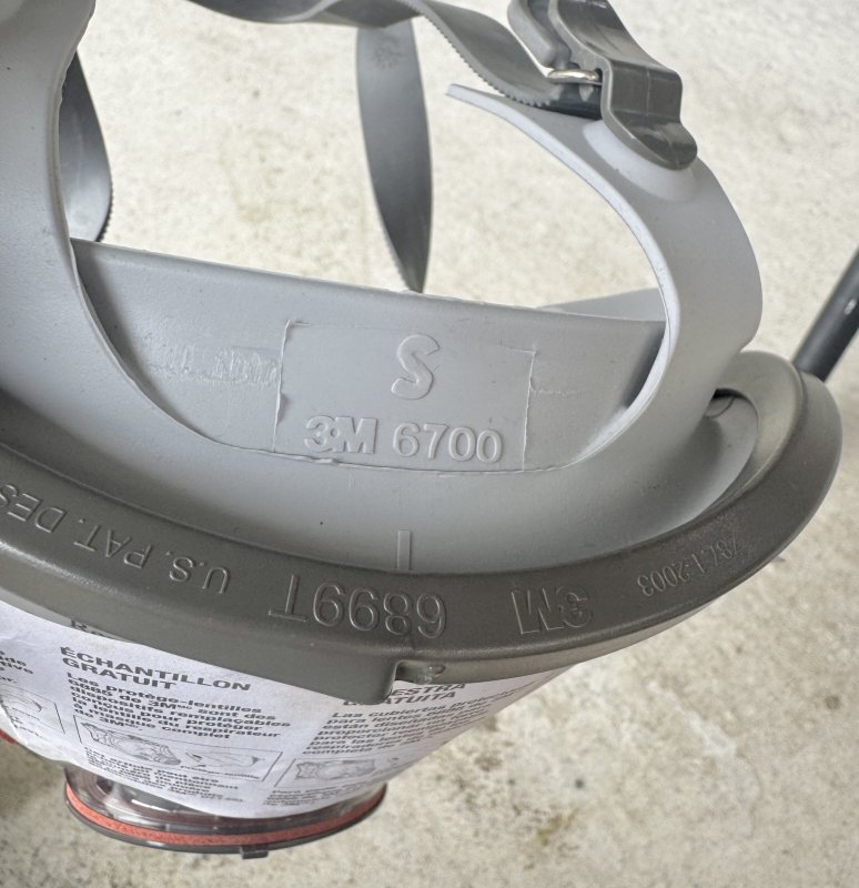 画像7: 米軍放出品 3M Reusable Full Face Mask Respirator Small 6700 (7)