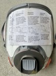 画像2: 米軍放出品 3M Reusable Full Face Mask Respirator Small 6700 (2)