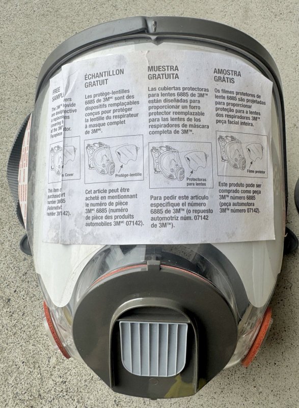 画像2: 米軍放出品 3M Reusable Full Face Mask Respirator Small 6700 (2)