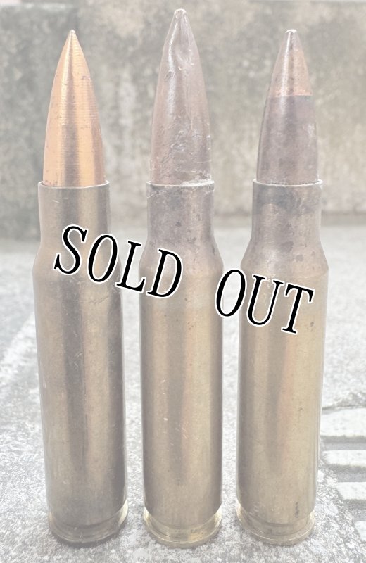 画像1: 米軍実物 7.62mm 空薬莢 薬莢 3個 セット 使用済み 安全品 (1)