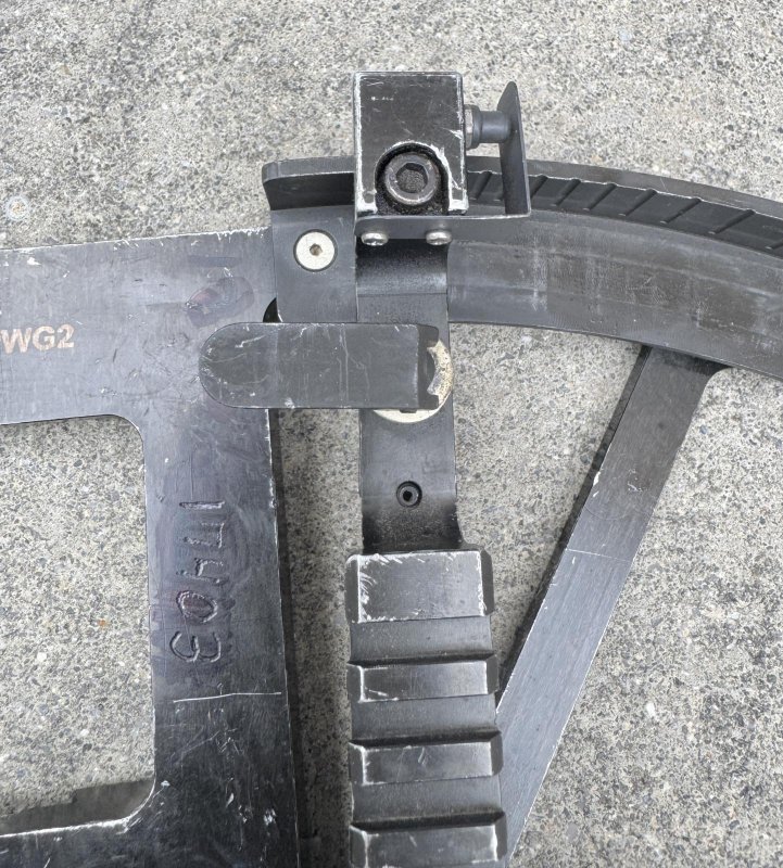 画像13: 米軍実物 MK19 40mm アジャスタブル リアサイト ブラケット (13)