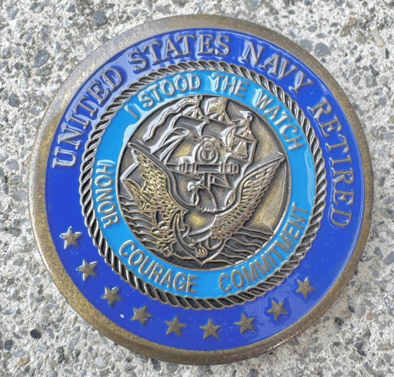 画像1: 米軍実物  US Navy Navy チャレンジコイン (1)