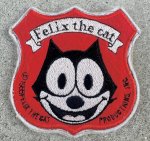 画像1: 米軍放出品 レトロ フィリックス FELIX THE CAT ザ キャット フェリックス 刺繍  (1)